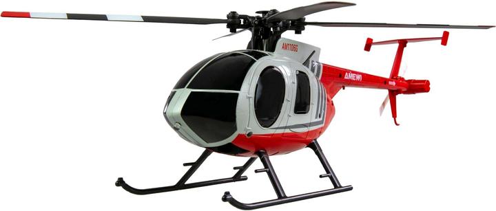 Actual product image Amewi RC Helikopter MD500 Li-Po Akku 350mAh silber/rot