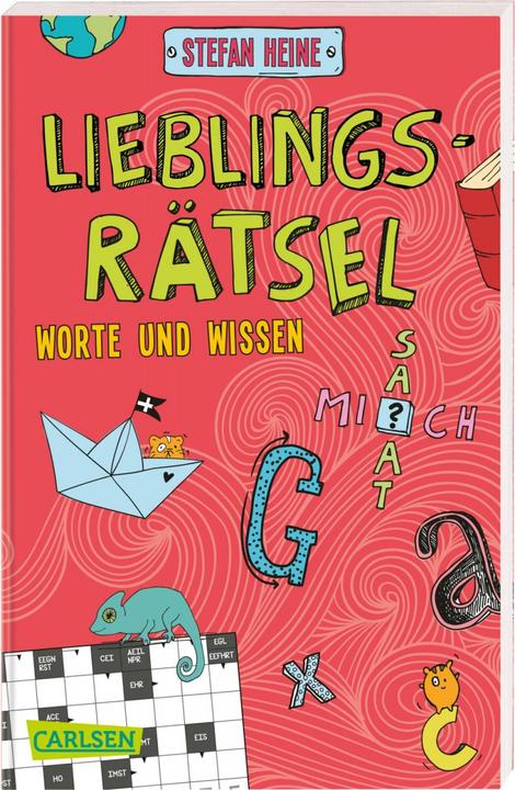 Actual product image Lieblingsrätsel – Worte und Wissen, ab 8 Jahren (Kreuzworträtsel, Buchstabensalat, Geheimcodes und (German, Stefan Heine, 2019)