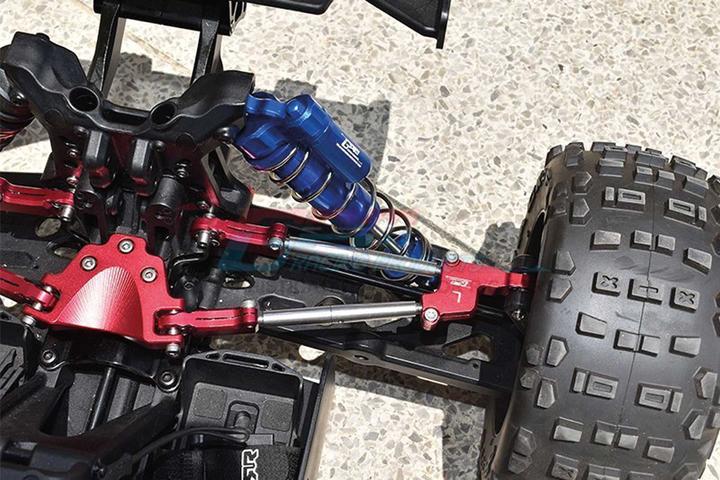 Immagine prodotto GPM Ammortizzatore Alum. Ammortizzatore Piggy Back a forma di L 187 mm posteriore nero ARRMA Kraton