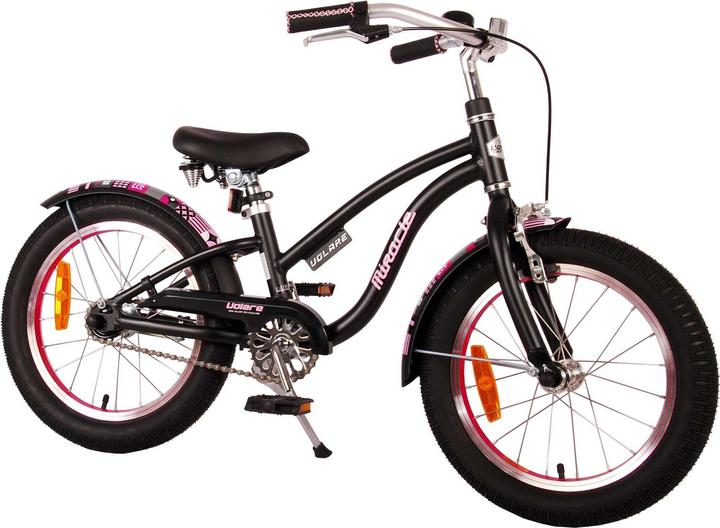 Produktbild Volare Miracle Cruiser Kinderfiets - Meisjes- 16 inch - Mat Zwart - Prime Collection (16")