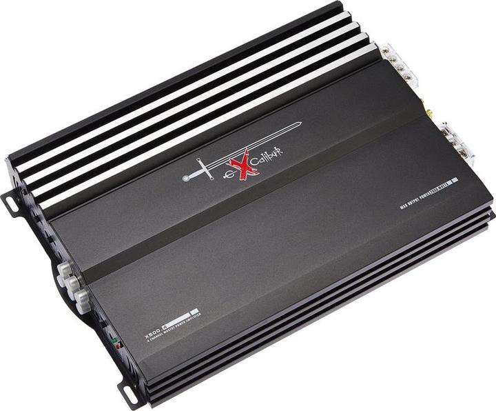 Excalibur Versterker Vierkanaals X500.4 2000w Zwart (4-Kanal-Verstärker)