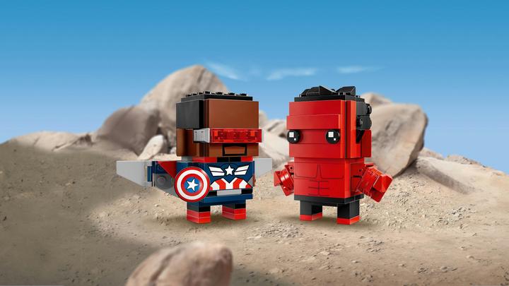 Image du produit LEGO BrickHeadz Super Heroes Captain America & Red Hulk (40668, LEGO Brickheadz)