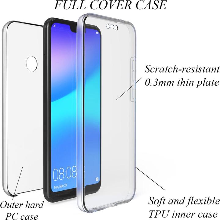 Immagine prodotto Nalia Custodia per cellulare a 360 gradi (Huawei P20 Lite)