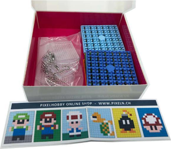 Produktbild pixeln.ch Schlüsselanhänger 6er Geschenk Set - Super Mario