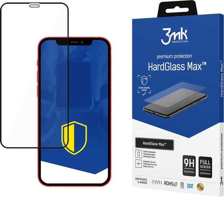Produktbild 3MK Hardglass Max Privacy Blickschutz Folie (1 Stück, Realme 12 Pro+, Apple iPhone 12)