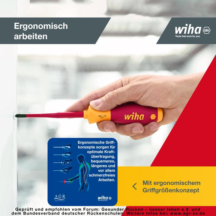 Image du produit Wiha Jeu de tournevis (Vis fendues, Torx (TX), Cruciforme PZ, Recouvrement cruciforme Phillipps (PH))