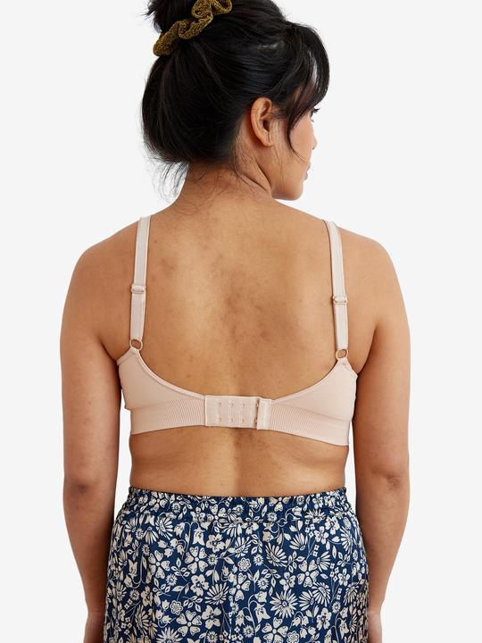 Produktbild Vertbaudet 2er-Pack nahtlose Bustiers für Schwangerschaft und Stillzeit mit Spitze (S)