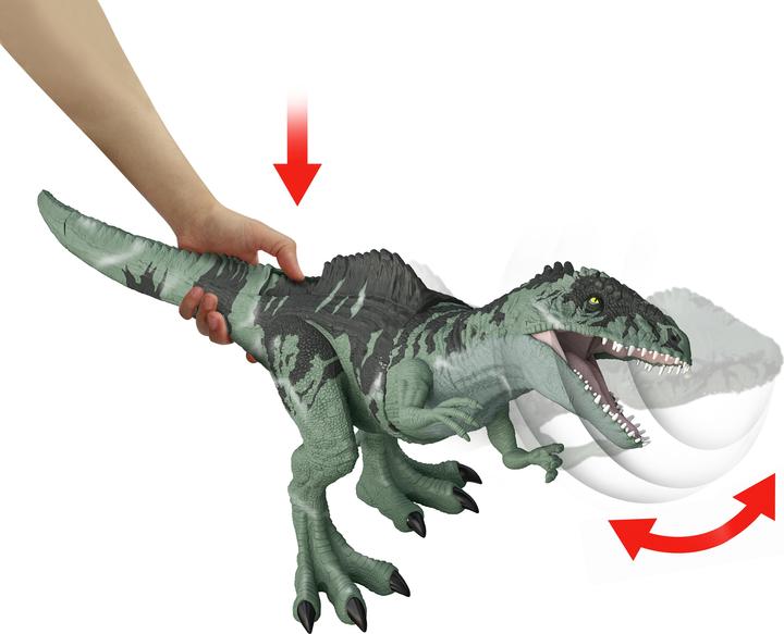 Actual product image Jurassic World Dominion Strike ‘N Roar Giganotosaurus Chomp Roar