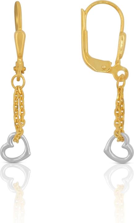 Produktbild Muau Ohrhänger (750, 18K Gelbgold, Weissgold)