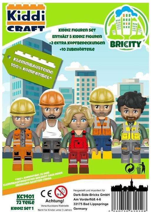Image du produit Kiddicraft KIDDIZ Pack de figurines de l'équipe de construction