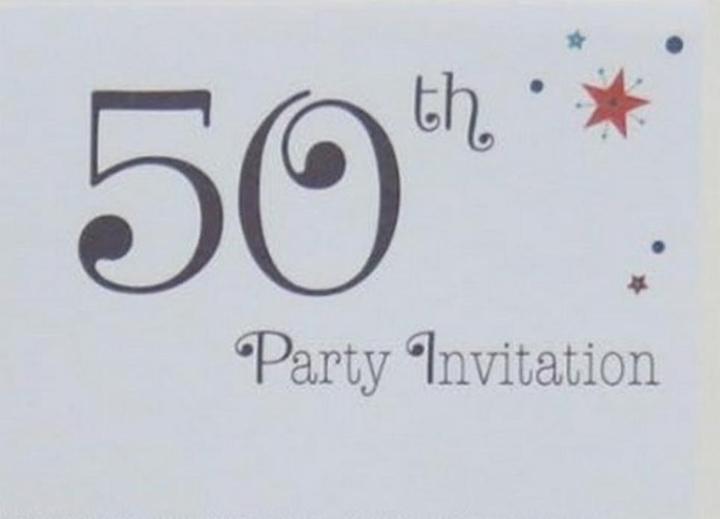 Immagine prodotto Generic 50esimo Compleanno Inviti Misura Confezione 20 (20 pz.)