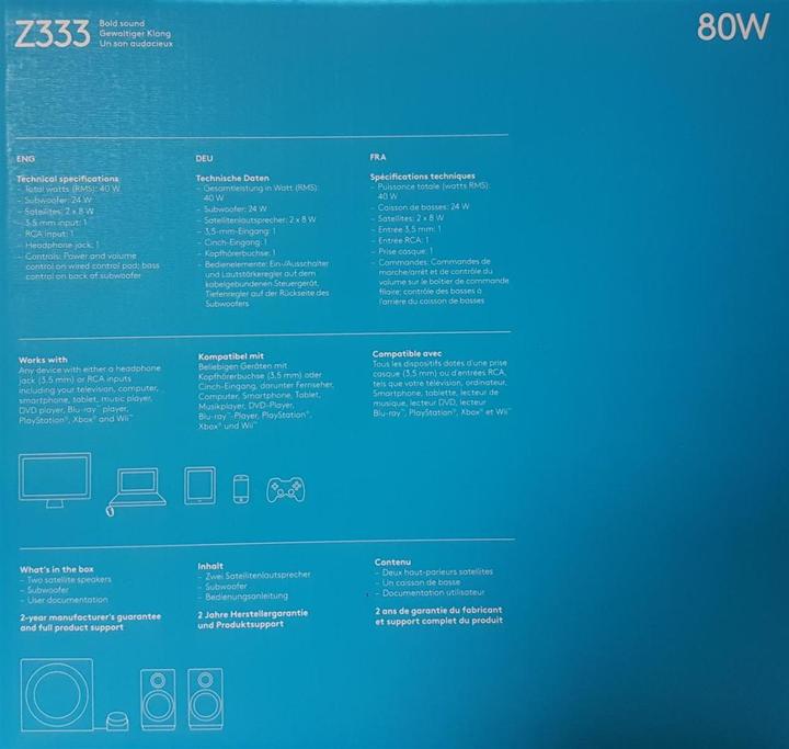 Image du produit Logitech Z333