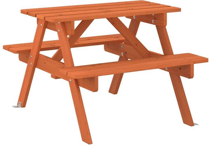 Produktbild VidaXL Picknicktisch für 4 Kinder mit Schirmloch