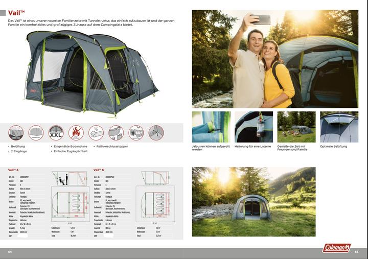 Actual product image Coleman Vail 4 (Tunnel tent, 15.30 kg, 4 persons)