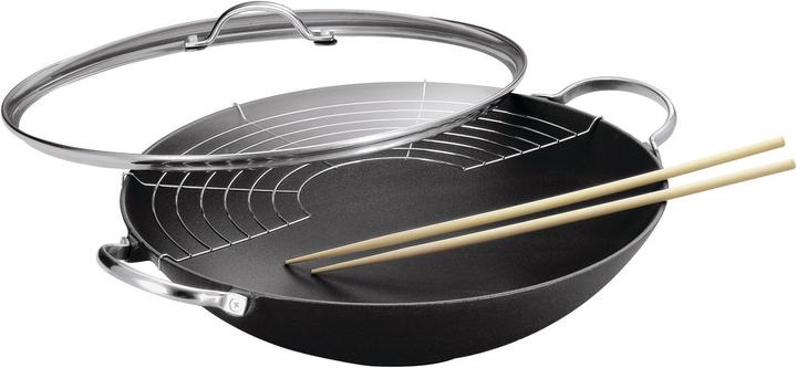 Kuhn Rikon Jampur (36 cm, Wok Pfanne, Gusseisen)