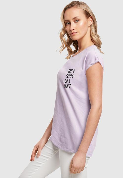 Image du produit Merchcode Ladies Life Is Better Tee à l'épaule étendue - 113659 (S)