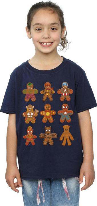 Image du produit - T-shirt AVENGERS CHRISTMAS GINGERBREAD - Fille (140, 146)
