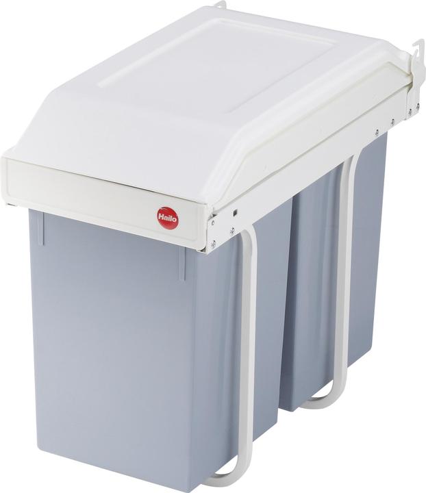 Actual product image Hailo Multi-Box duo L, built-in waste bin, 2x14 litres (30 l)