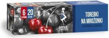 Immagine prodotto Mimi & Lula Anna Zaradna Bags For Frozen Food 6l 1p.-20pc. Pack With Clips (20 x)