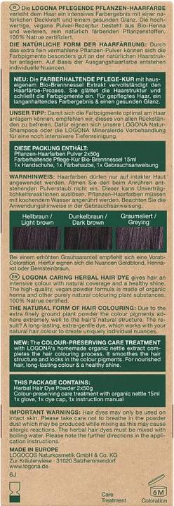 Produktbild Logona Pflegende Pflanzen-Haarfarbe Pulver Schwarzbraun (101 schwarz intense)