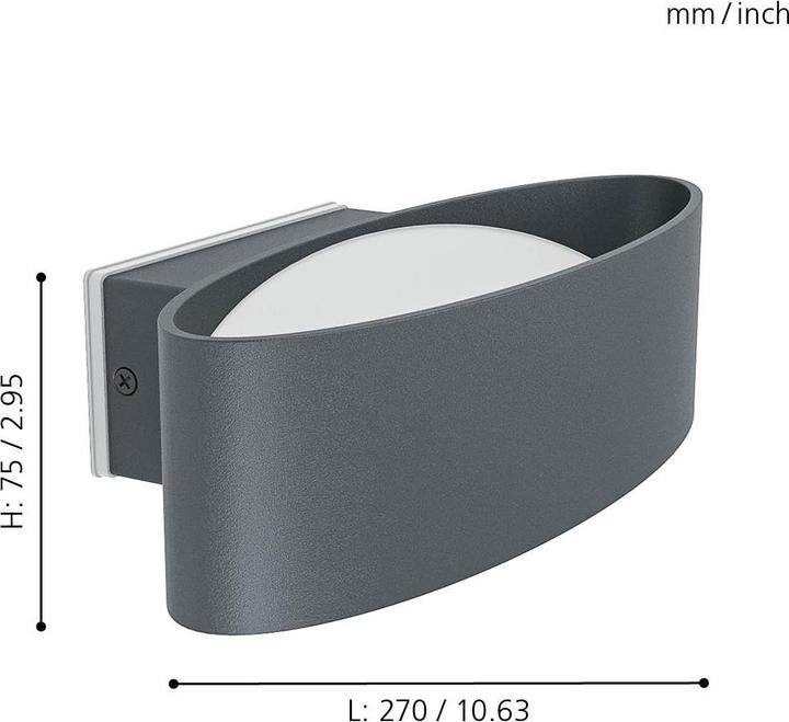 Actual product image EGLO LED wall light (1300 lm, IP54)