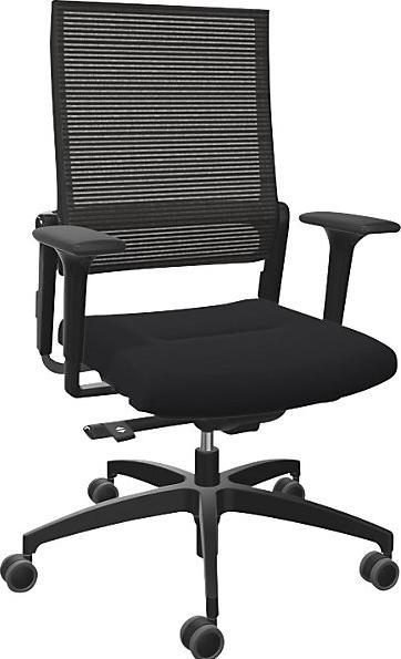 Actual product image Dauphin Office chair Lordo flex with mesh back, black