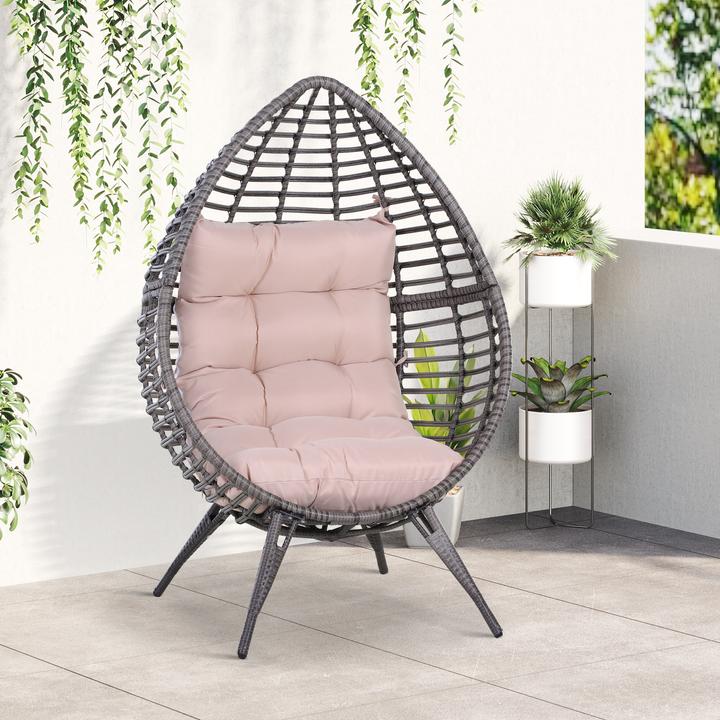 Immagine prodotto Outsunny Poltrona da giardino con design a goccia