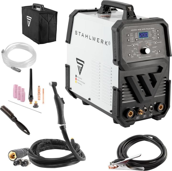 Produktbild Stahlwerk Digitales Schweissgerät AC/DC WIG 200 Puls Pro IGBT Inverter 200A