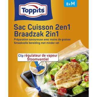 Produktbild Toppits Brat- und Dampfbeutel 2-in-1 8 Stück (8 x)