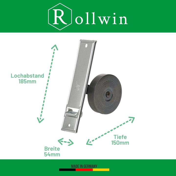Produktbild Rollwin Rolladen Gurtwickler Unterputz 185mm Lochabstand - aus Deutschland - mit Gurtwickler Blende