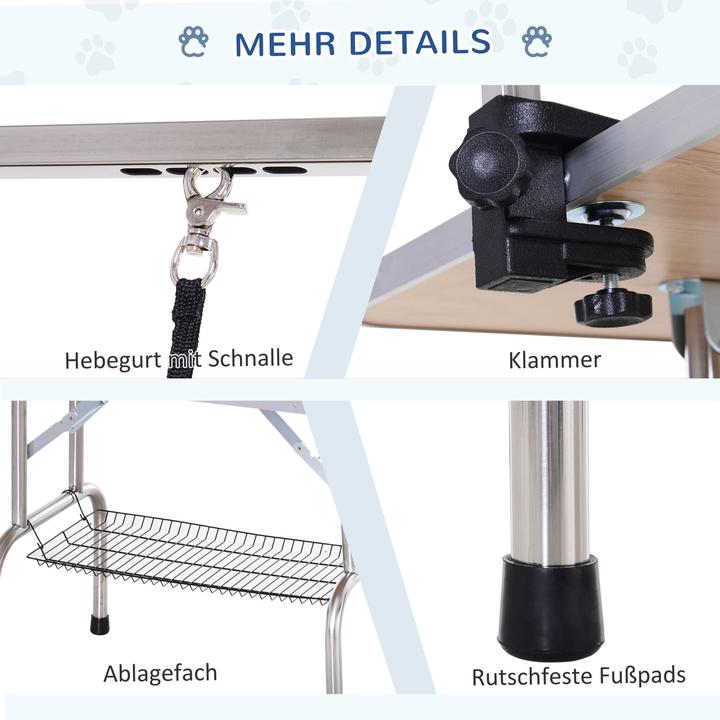 Produktbild PawHut Hundetrimmtisch mit verstellbarer Stange (Hund)