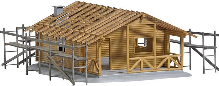 Actual product image Busch 1855 H0 Blockhütte im Bau