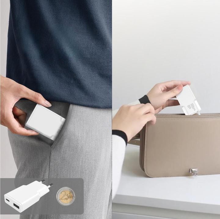 Productafbeelding 4smarts Lader PDPlug Slim Duos 30W GaN 1C+1A (30 W)