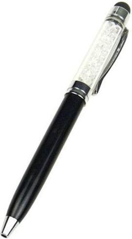 Produktbild Hermex 2in1 Touch Pen + Stylus Kugelschreiber Stift für alle Smartphones und Tablets - Schwarz