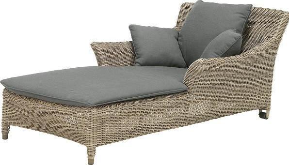 Actual product image 4 Seasons Valentine Roll Lounger Pure incl. 4 cushions
