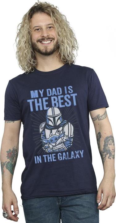 Immagine prodotto Star Wars Mandalorian Best Dad Maglietta Uomo (4XL)