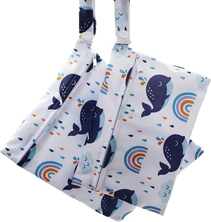 Produktbild ASMI 2 Stück Wetbag Windeltasche Set 20x24cm + 22x15cm