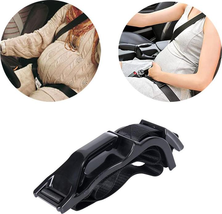 Actual product image Werkstein Schwangerschafts Auto-Gurt Baby Bauch - Schwarz (One size)