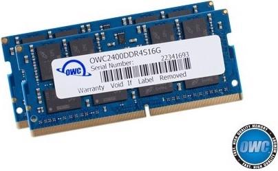 Image du produit OWC 32.0GB (2x 16GB) 2400MHz DDR4 PC4-19200 SO-DIMM 260 Pin CL17 Memory Upg. (2 x 16GB, 2400 MHz, RAM DDR4, SO-DIMM)