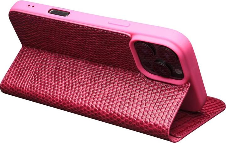 Image du produit QiAlino Fourre Flip Croco cuir véritable (Apple iPhone 16 Pro Max)