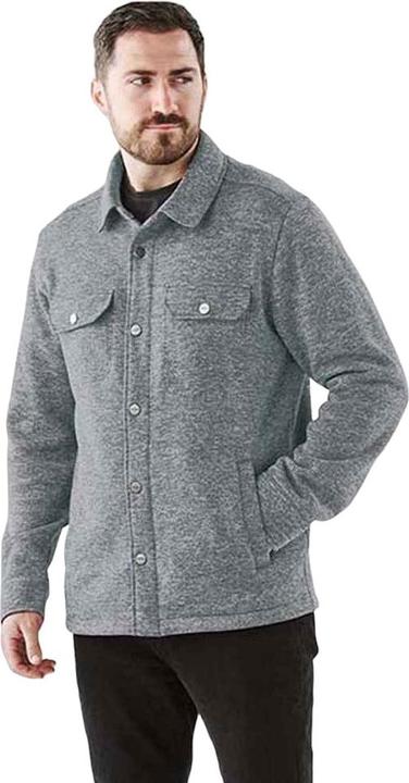 Actual product image Stormtech Mens Avalante Heather Knitted Shirt Jacket (XS)