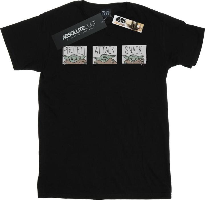 Actual product image Star Wars Mens The Mandalorian The Child Tiles T-Shirt (4XL)