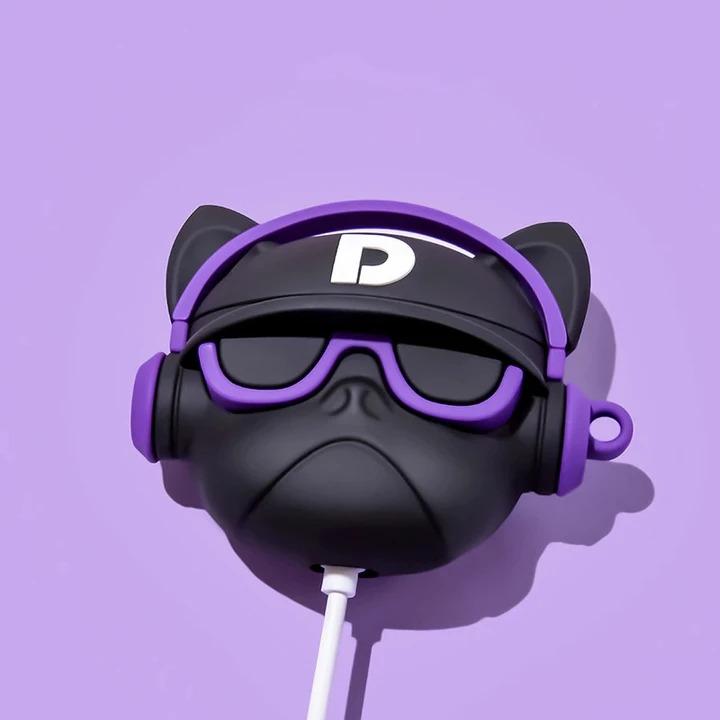 Image du produit PhoneLook Coque Hip-hop Bulldog lunette de soleil écouteur (Sac pour écouteurs)