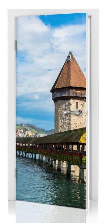 Produktbild Trenddeko Holzbrücke in Luzern (91 x 200 cm)
