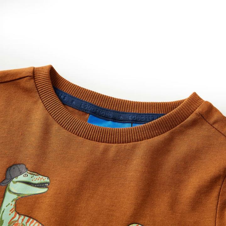Produktbild VidaXL Kinder-Langarmshirt Cognac 116,Material: 100 (116)