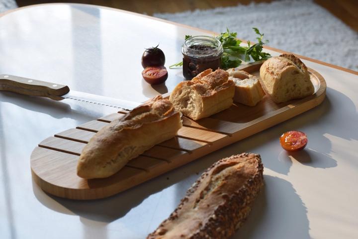 Image du produit Pebbly Planche à pain Baguette, bambou, 50x15x1.5cm