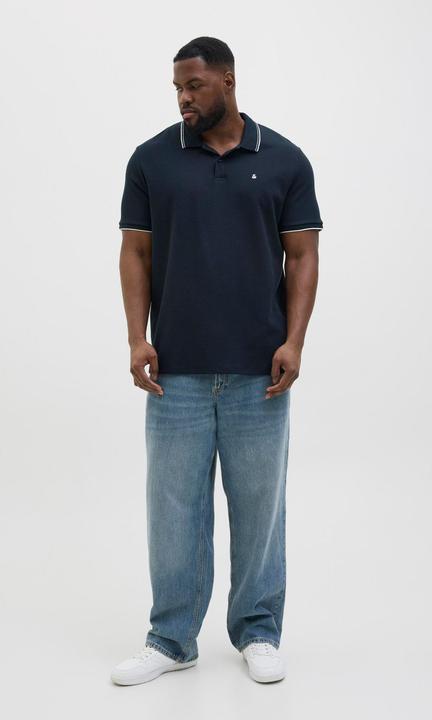 Actual product image Jack & Jones Plus Size Logo Poloshirt Poloshirt (6XL)