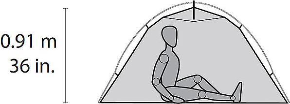 Actual product image Msr Hubba NX (Dome tent, 1.12 kg, 1 person)