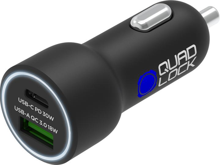 Quad Lock Dual USB-C 48W Car Charger
