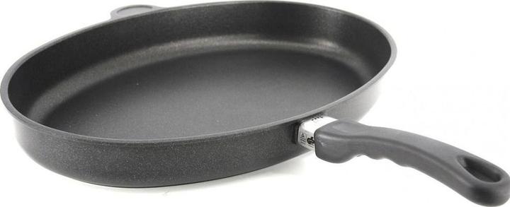Image du produit AMT I-4127 Poêle à poisson à induction en fonte d'aluminium 41 x 27 cm, hauteur 5 cm (41 cm, Poêle à frire, Aluminium)